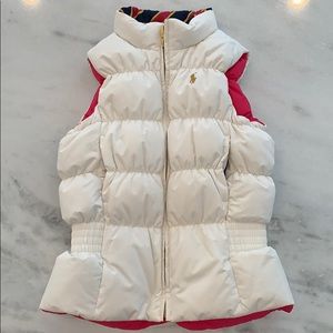 Like New Girls Ralph Lauren White Down Vest 8/10